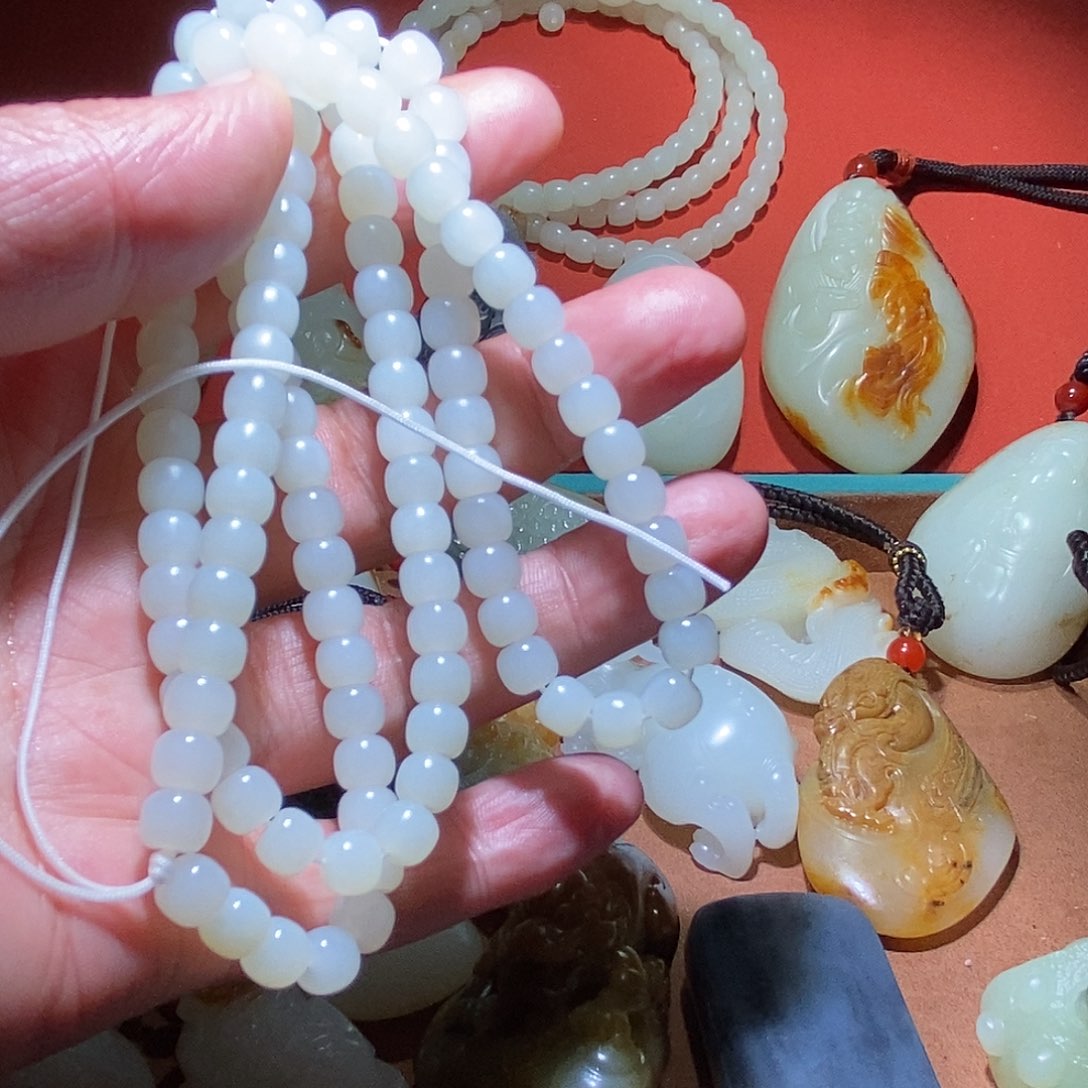 未镶嵌和田玉挂件舵*