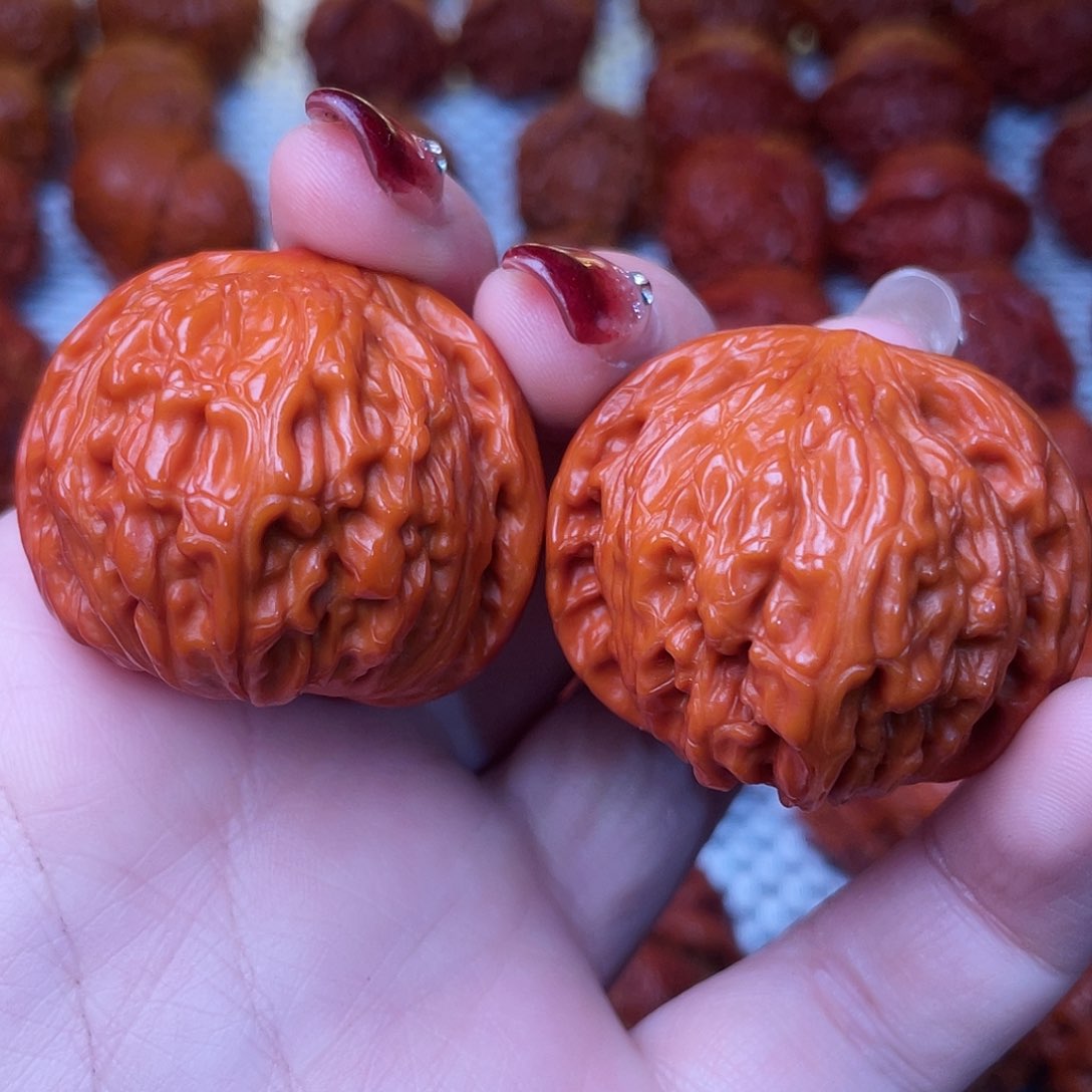 桃核吊坠文玩核桃 手把件 磨盘 38