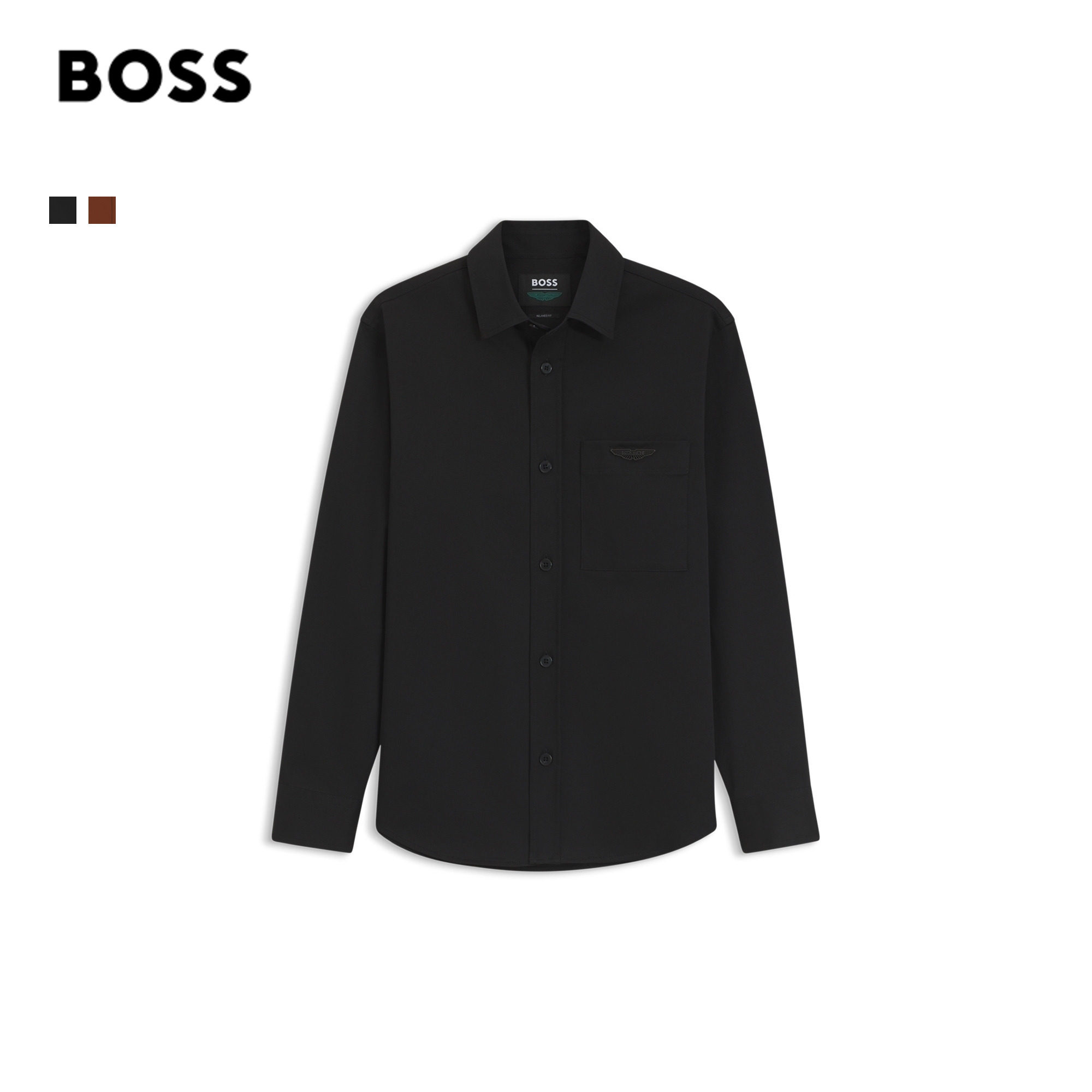 【阿斯顿马丁】BOSS博斯男士26年秋季新款弹力棉质外搭衬衫50567166