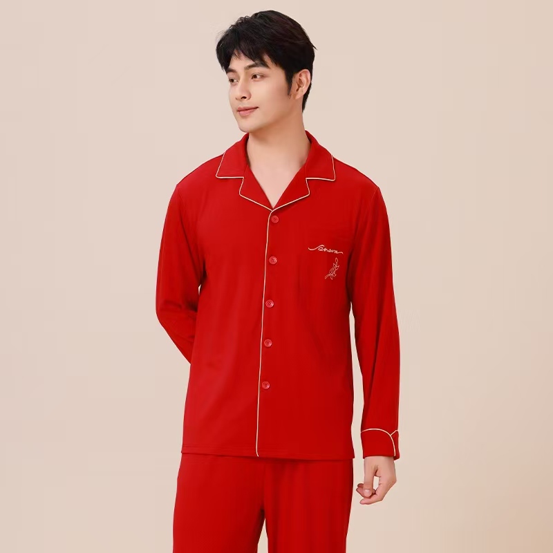 好波春秋长袖情侣家居服