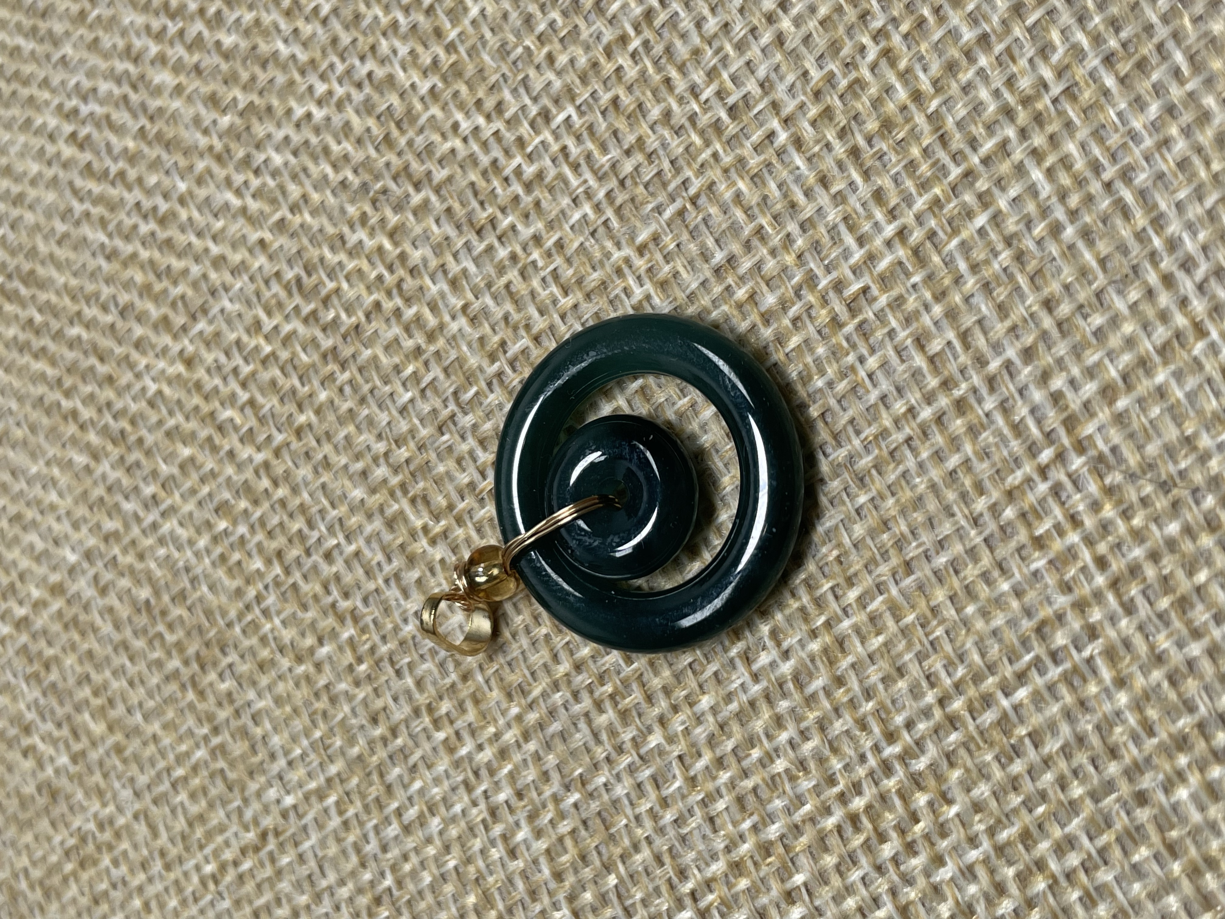 缅甸翡翠A货蓝水子母扣吊坠耳坠毛衣坠