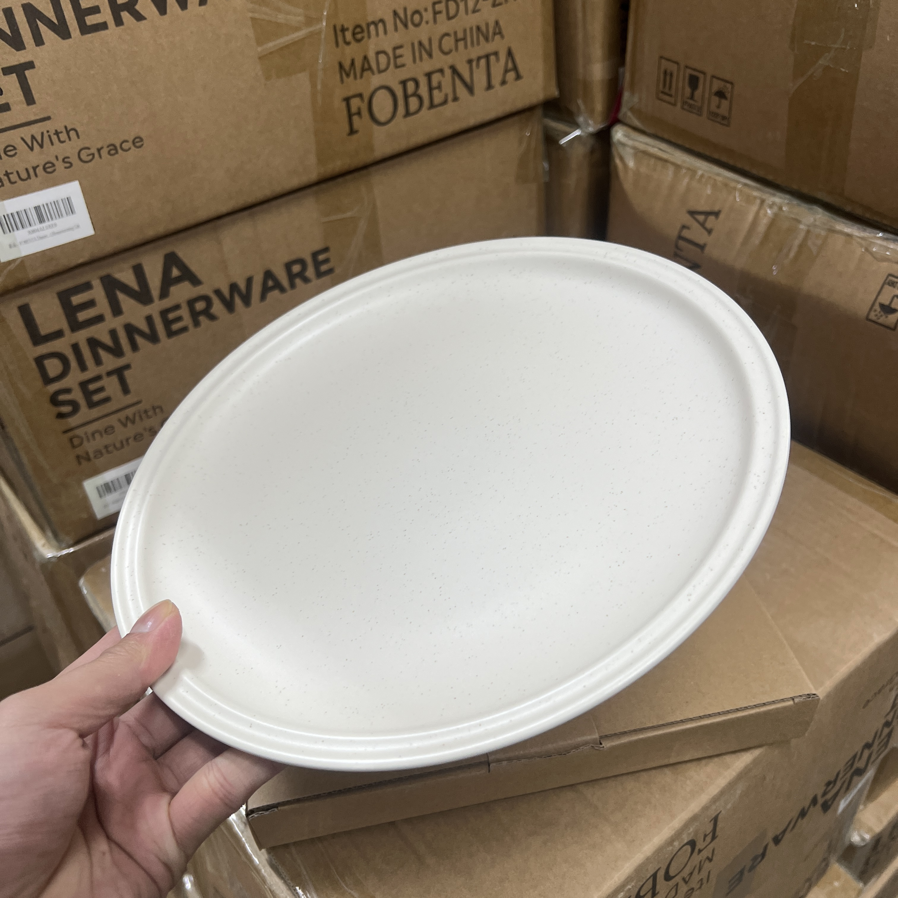 XCZ双轮陶瓷牛排盘口径26.5cm高2cm