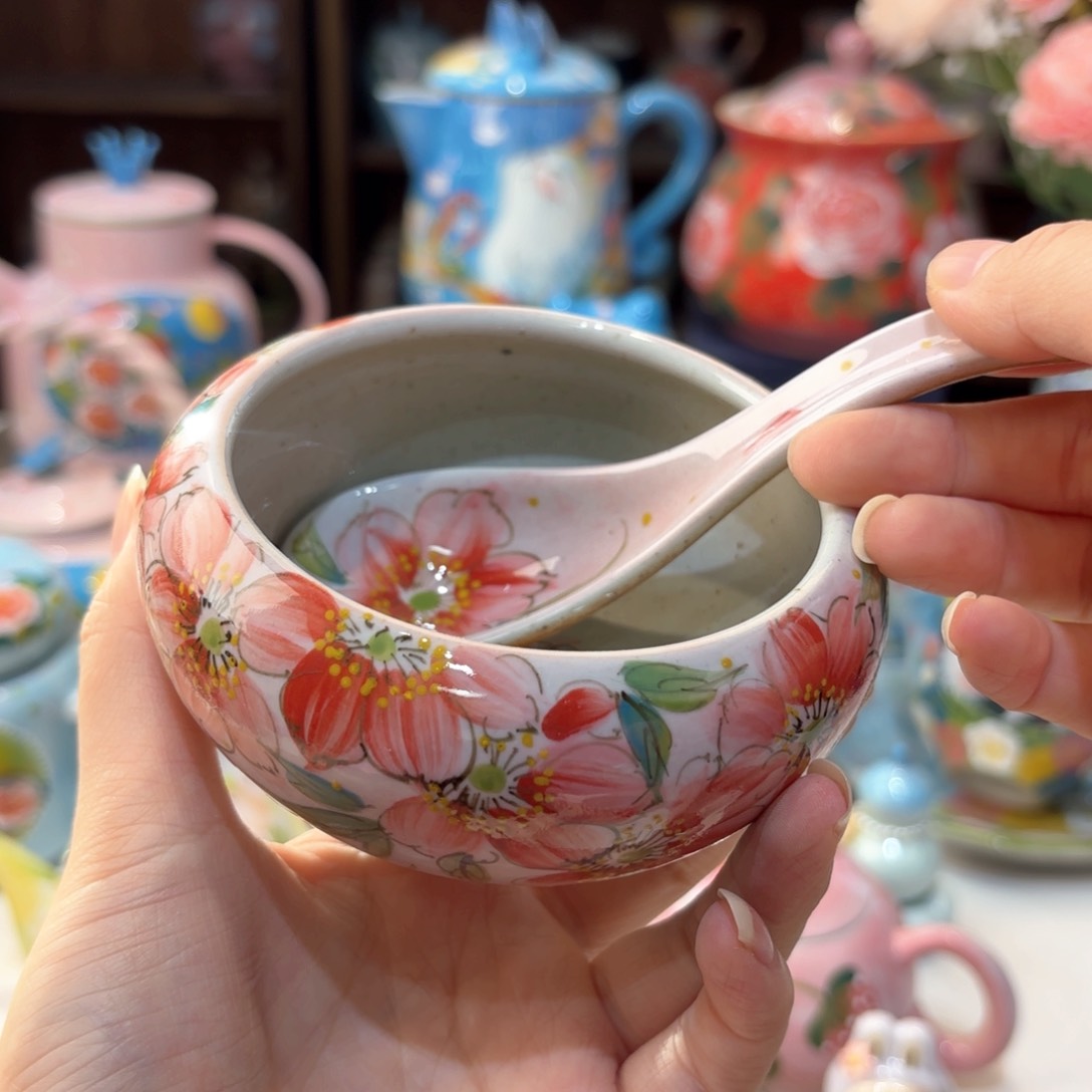 浪**?景德镇手绘高温釉下彩陶瓷茶具