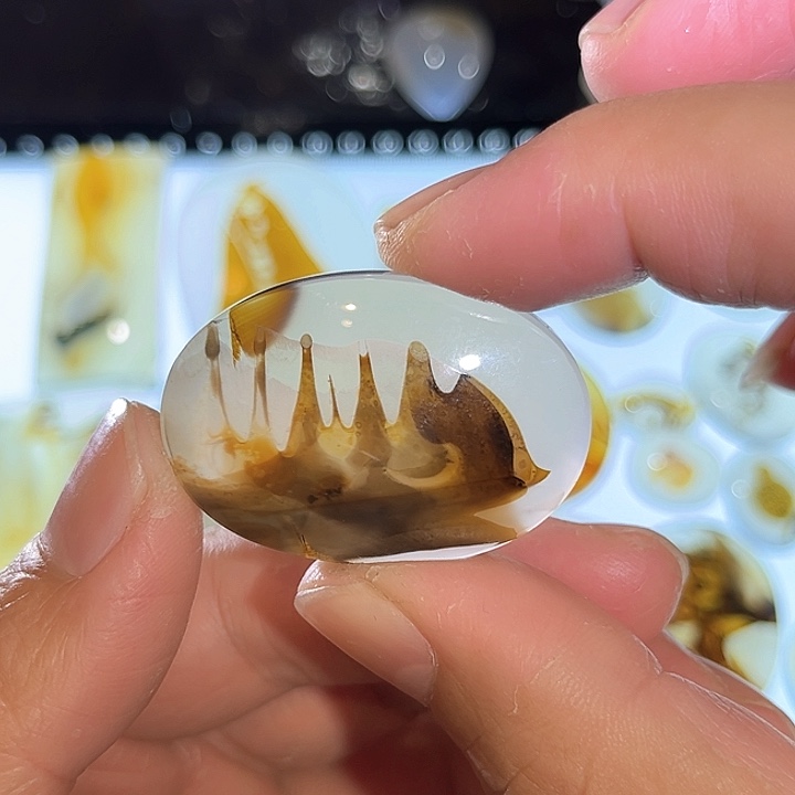 玛瑙/玉髓未镶嵌吊坠(不含链)