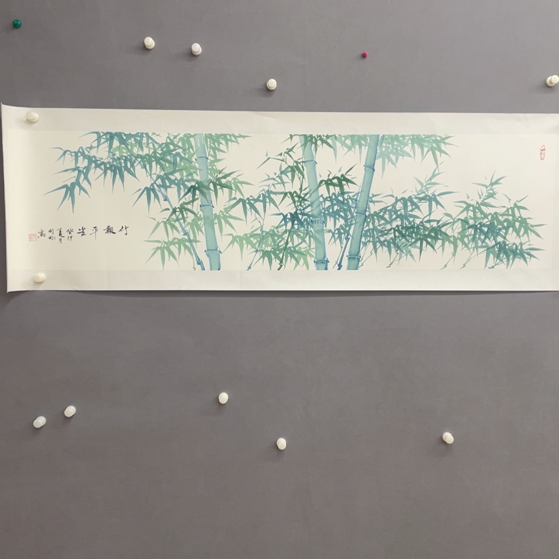 国画艺术家真人手绘