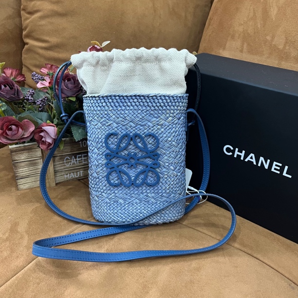 99新 LOEWE/罗意威 罗意威 牛仔蓝 编织包