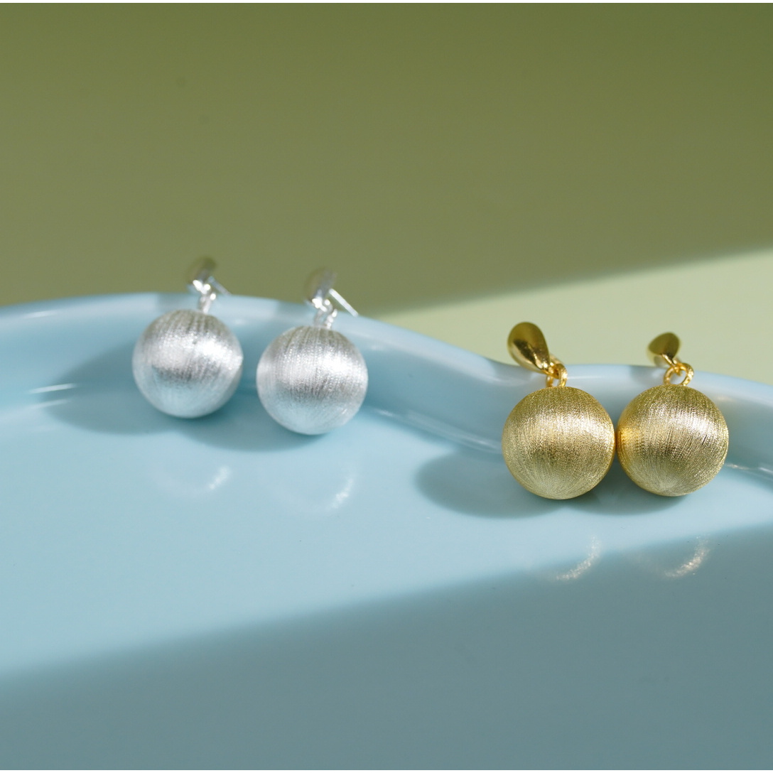 足银银制品 【铭记珠宝】足银耳钉一对4-3DM249H547【多样性发一件】