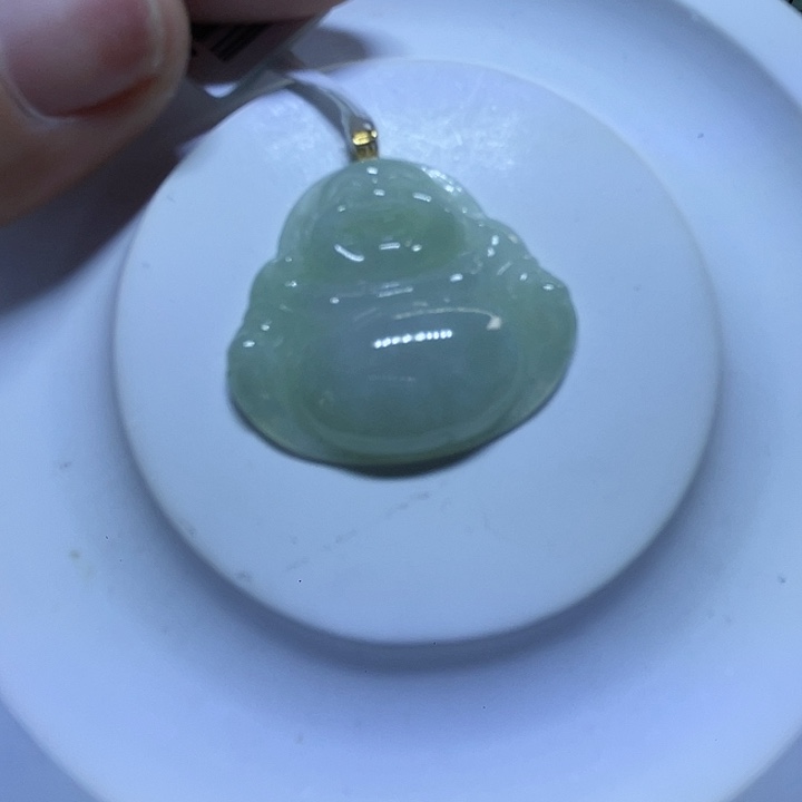 翡翠未镶嵌颈饰弥勒佛