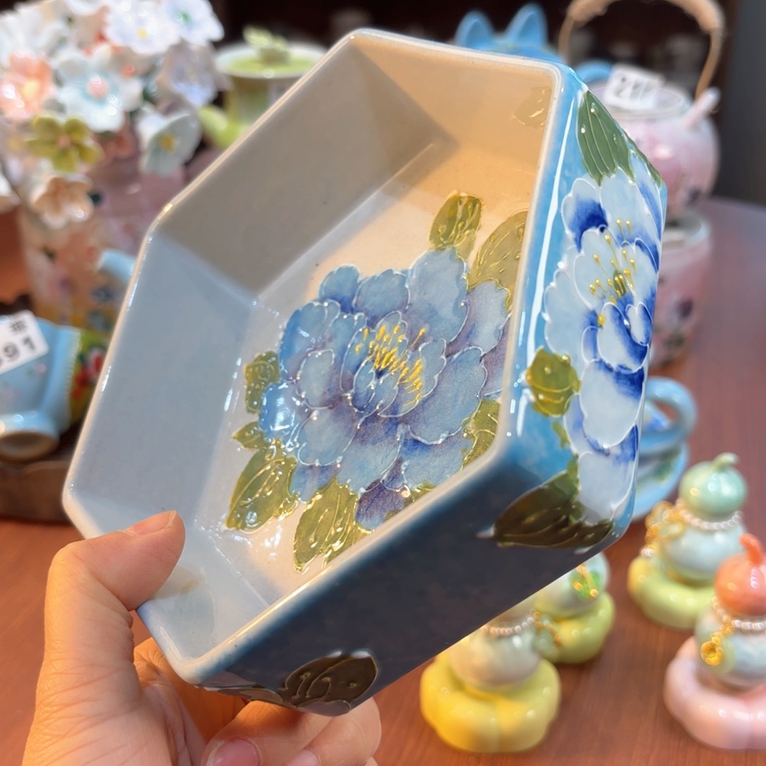 景德镇手绘高温釉下彩陶瓷茶具