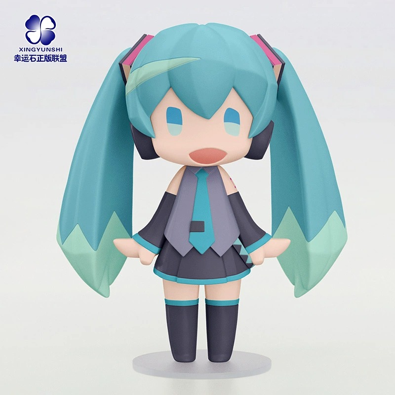 初音未来镜音铃连歪头Q版手办V家正版miku像素化可动摆件二次元