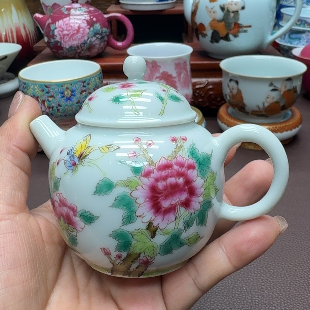 瓷片景德镇仿古手工制作精品展示