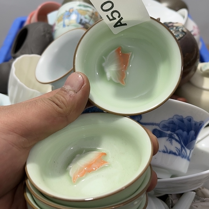 茶具默认微瑕瓷器、茶具、壶、摆件，介意勿拍 