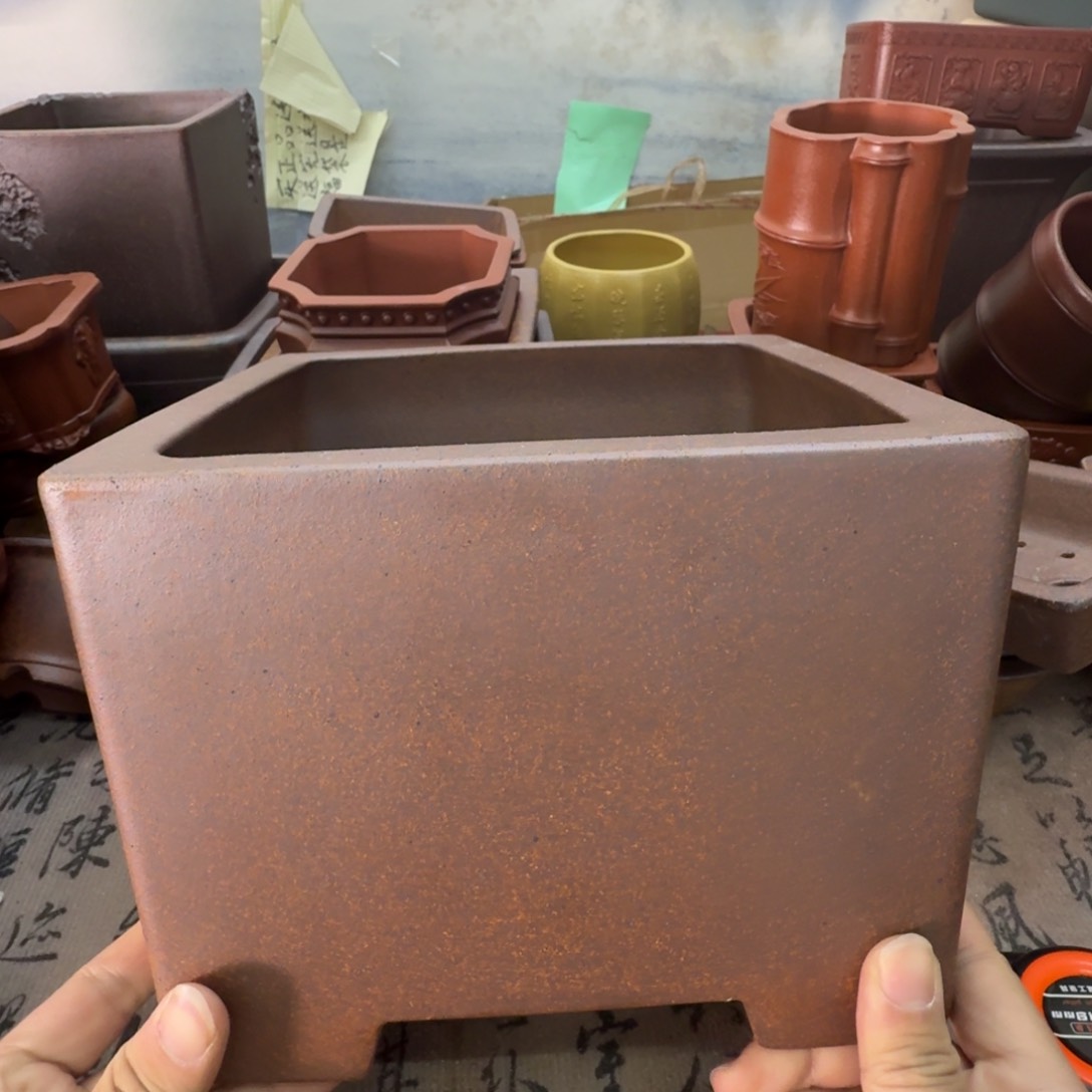 紫砂花盆宜兴紫砂正品花盆20x14