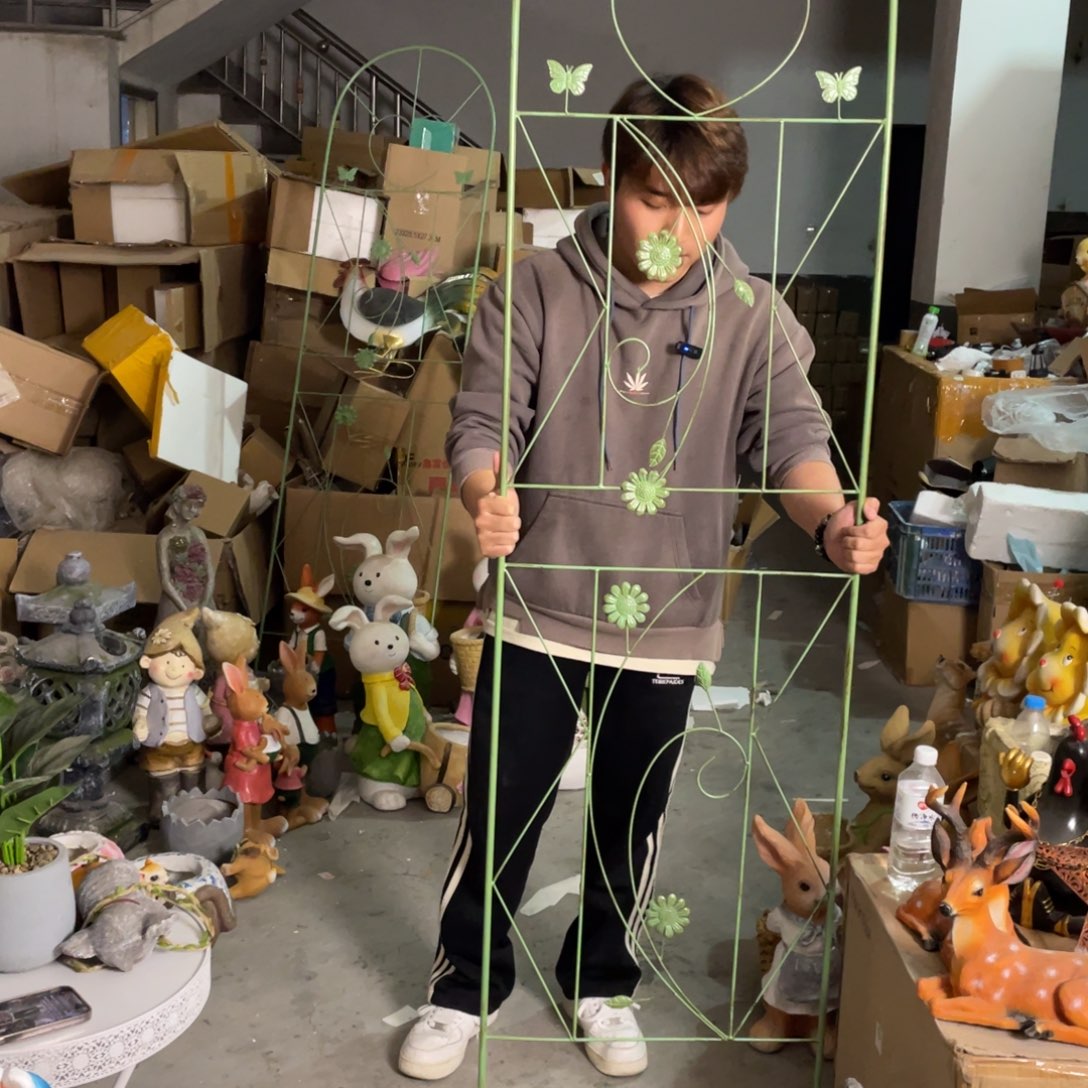 【闪购商品】陶瓷摆件爬藤架绿色摆件