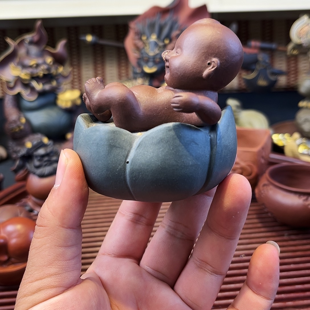 茶杯紫砂高端紫砂茶宠微瑕