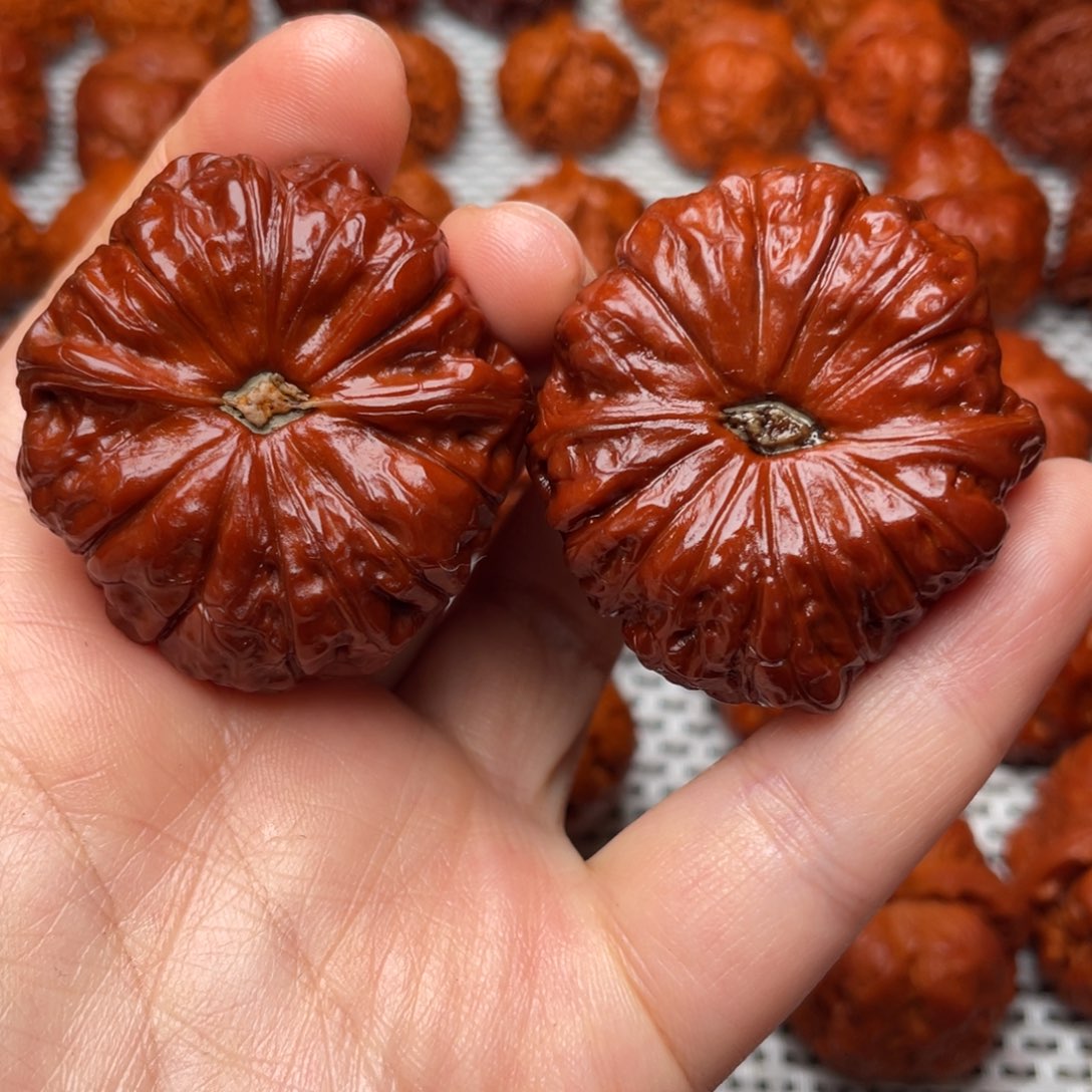 桃核吊坠文玩核桃 手把件 南瓜墩 42