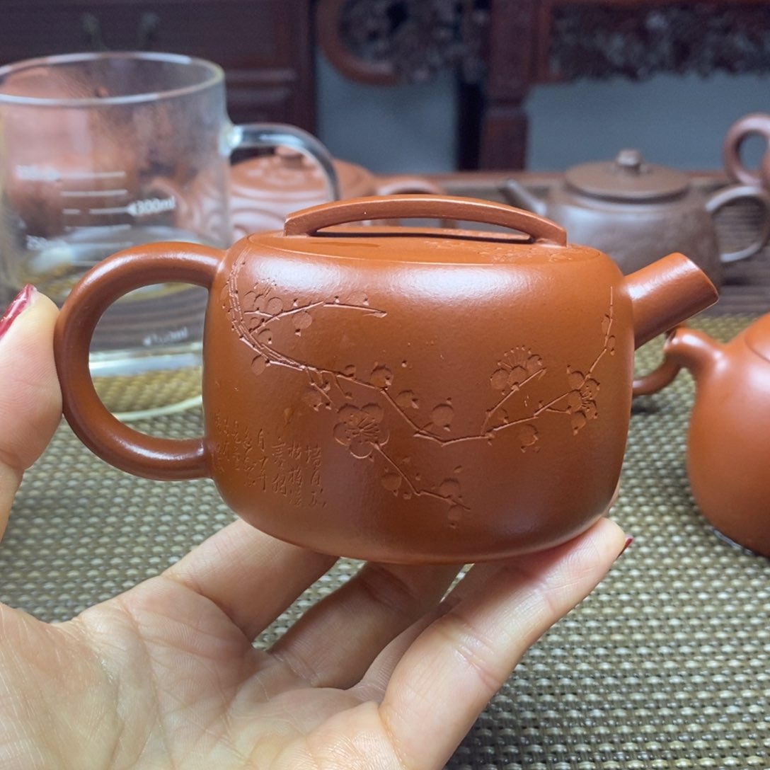 紫砂茶壶170cc紫砂壶朱泥