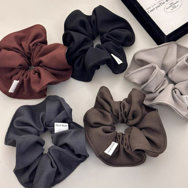 法式浪漫复高级感蓬松大肠发圈气质百搭少女文艺气质简约头绳发饰