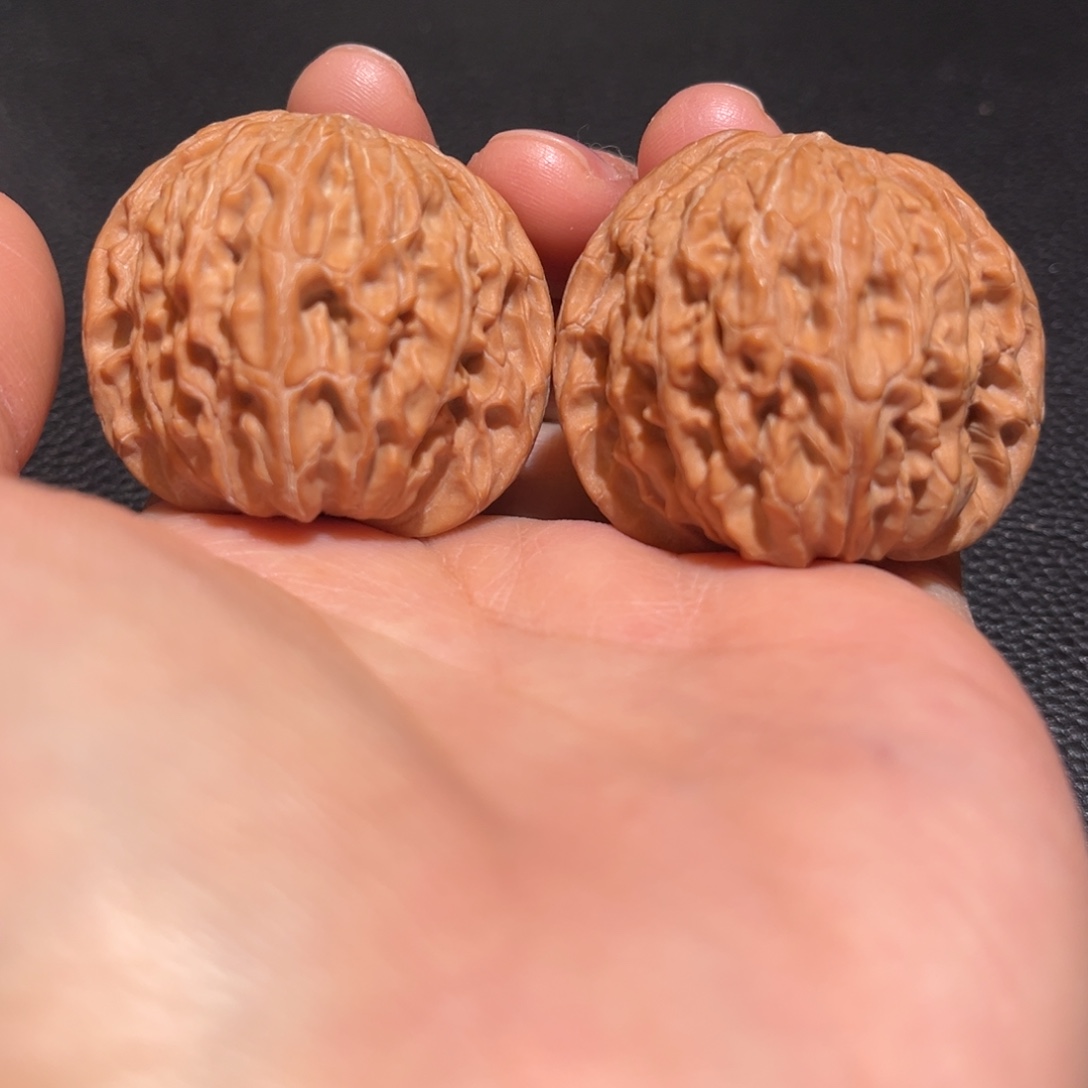 文玩核桃把件磨盘41