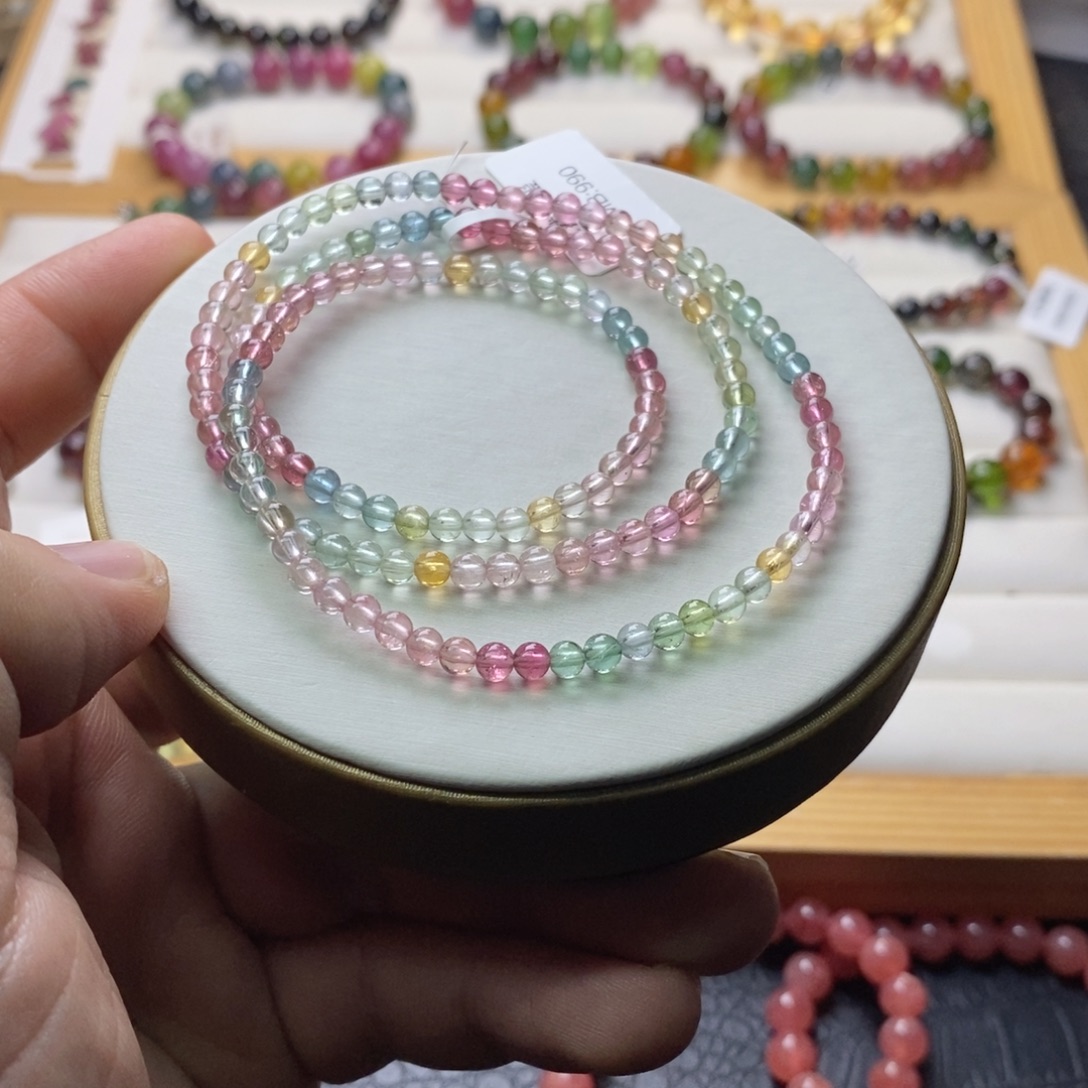 碧玺碧玺手链未镶嵌