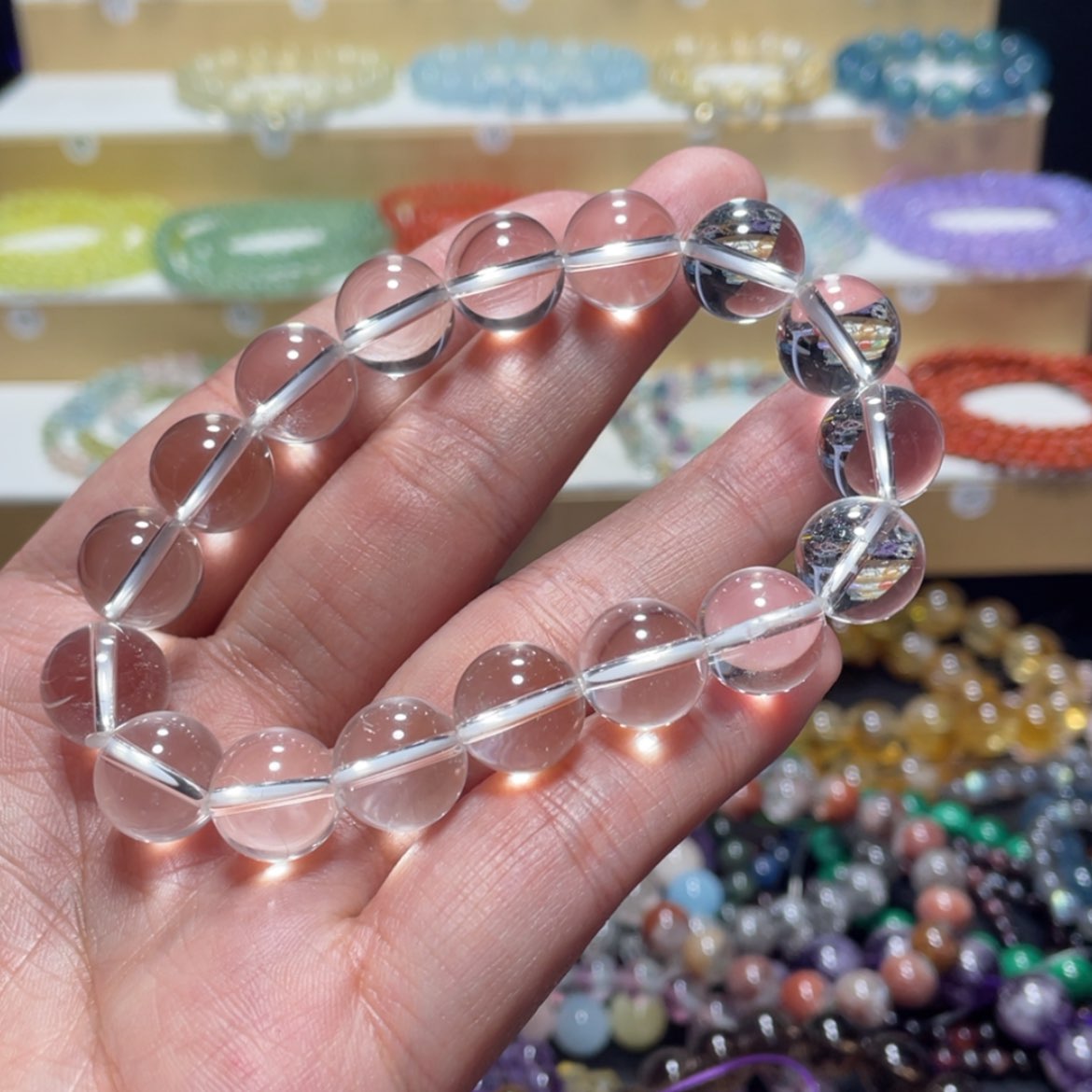 【闪购商品】水晶手链银S800镀金镶嵌三*