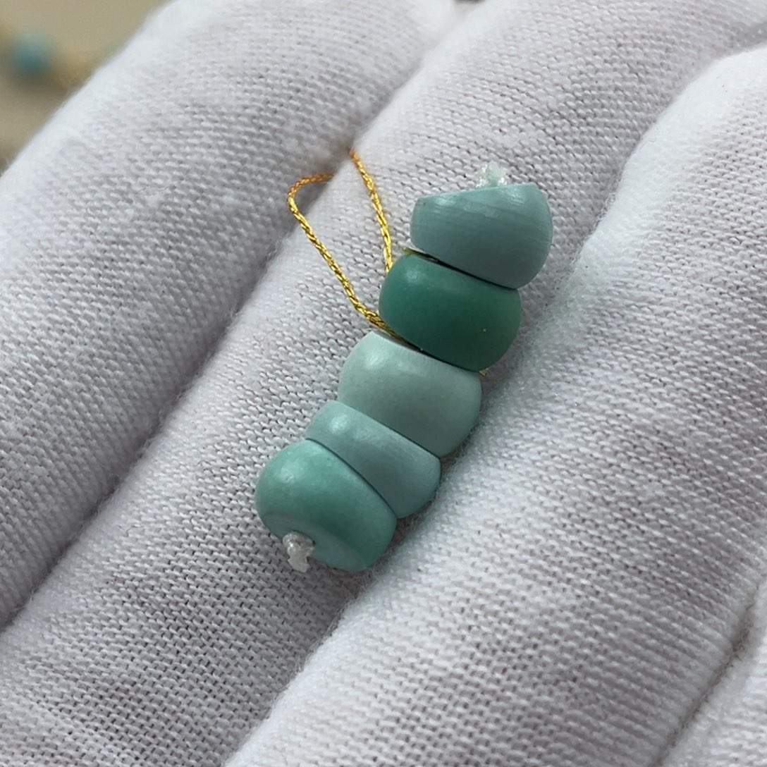 绿松石未镶嵌素面大肠编号97