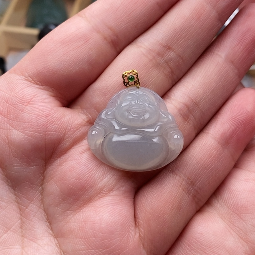 【闪购商品】翡翠颈饰未镶嵌。