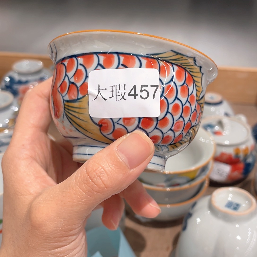 釉下彩纯手绘有瑕咯