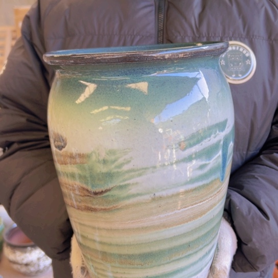 紫砂花盆高31口20—————