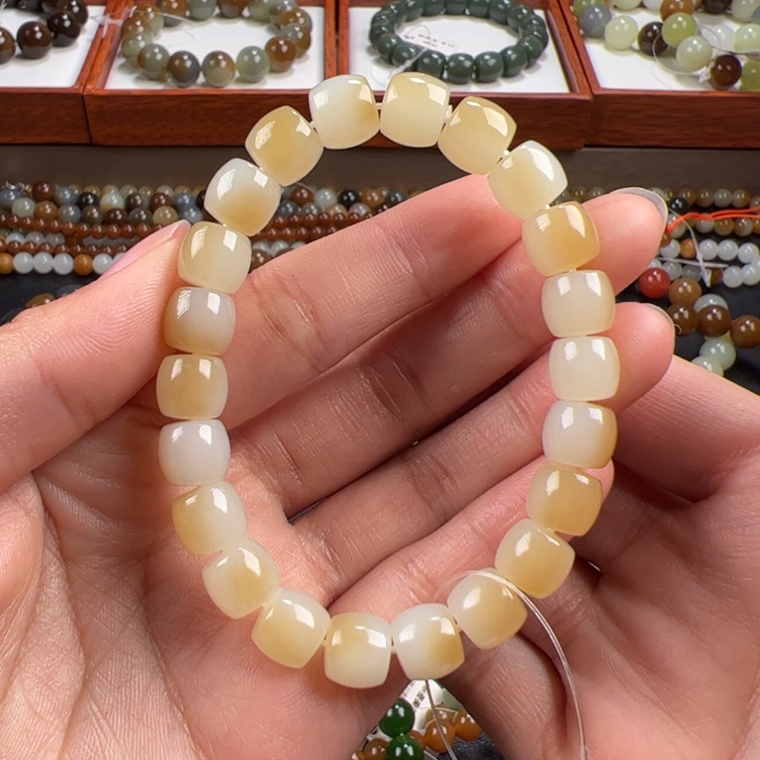 和田玉手链未镶嵌执***著