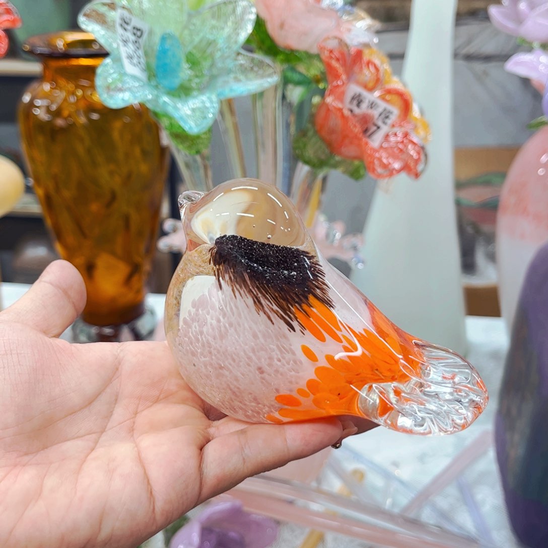 鸟家悦美居琉璃摆件