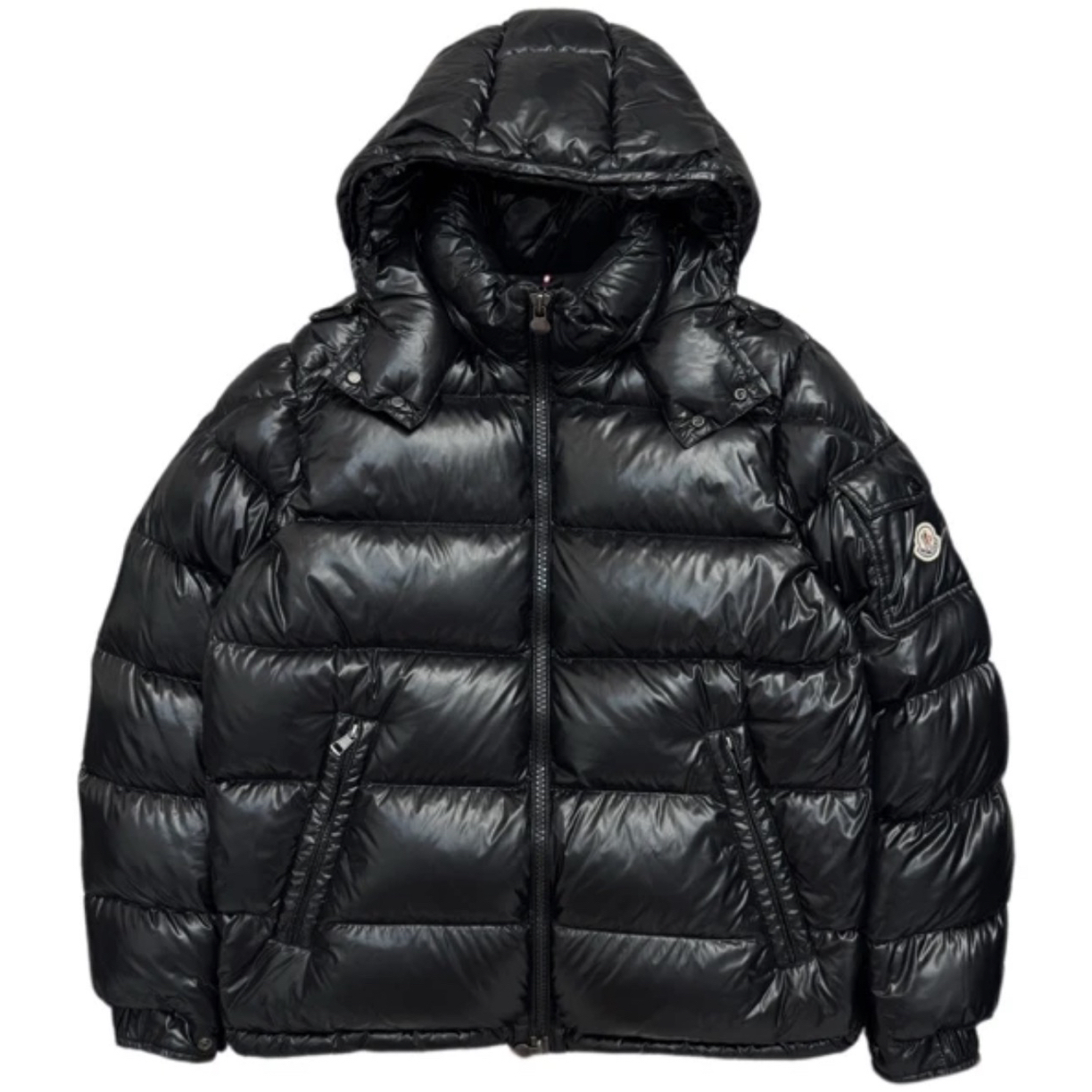 未使用 MONCLER 黑色玛雅系列羽绒服1码
