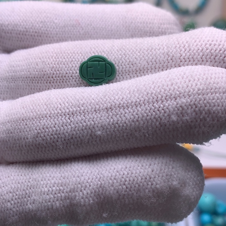 绿松石未镶嵌珠宝半成品卡9.2