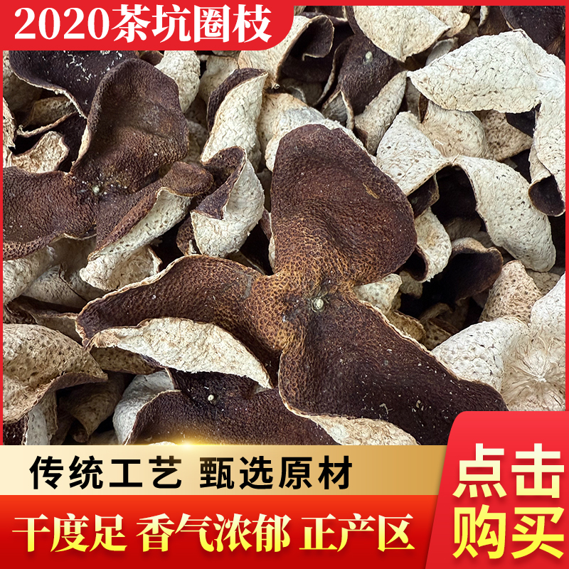 2020年茶坑圈枝冬大红皮味正气纯广东陈皮老陈皮年份足无染色