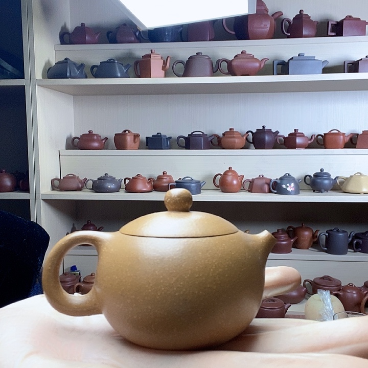 恕***乎紫砂茶壶黄金段泥小小西施壶