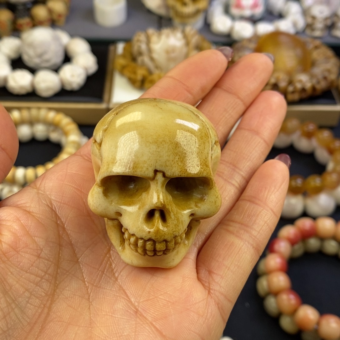 鹿骨把件好看好玩