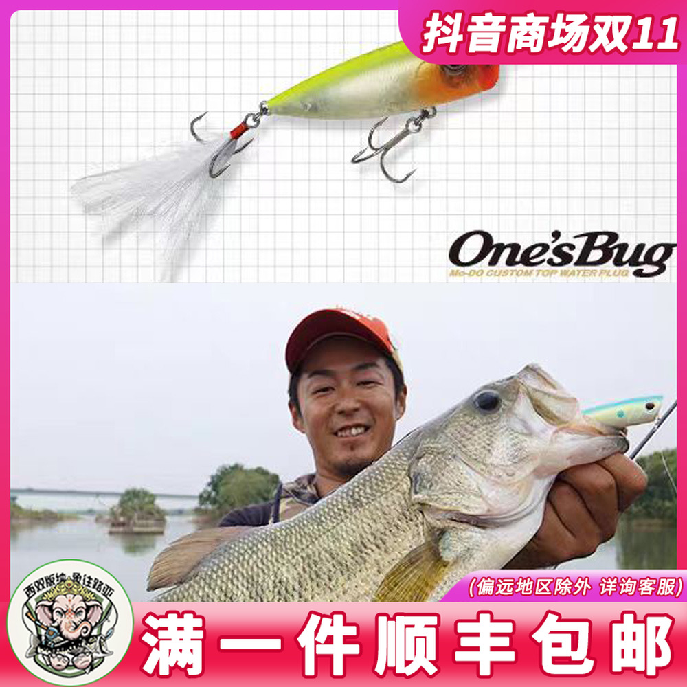 日本EVERGREEN ONE’S BUG 9.8克远投波爬水面系鲈鱼翘嘴路亚饵