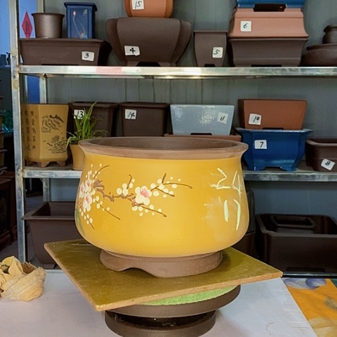 红陶宜兴紫砂花盆