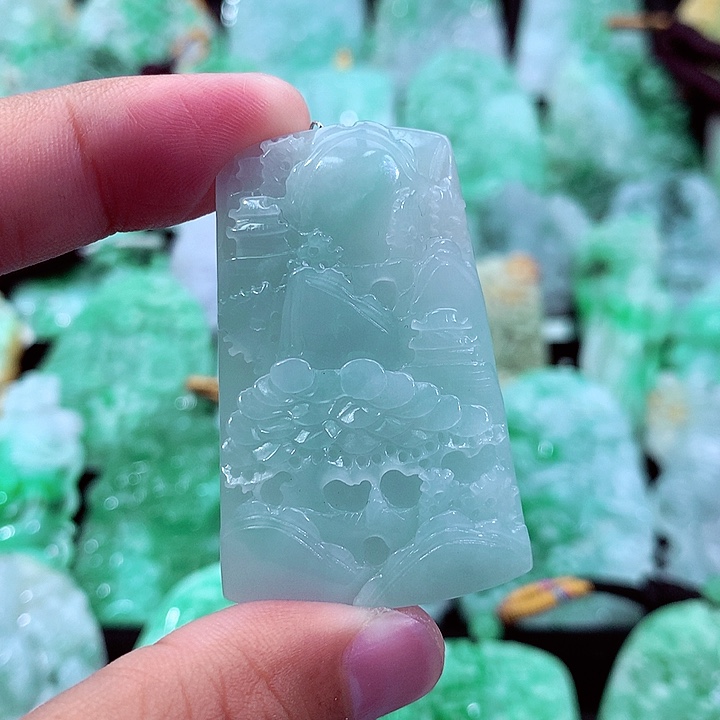 翡翠未镶嵌吊坠(不含链)