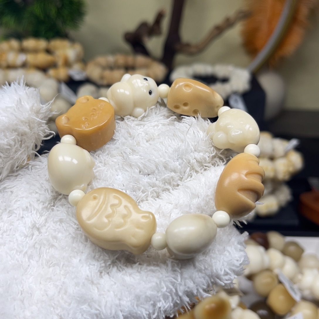 白玉菩提手串110混搭