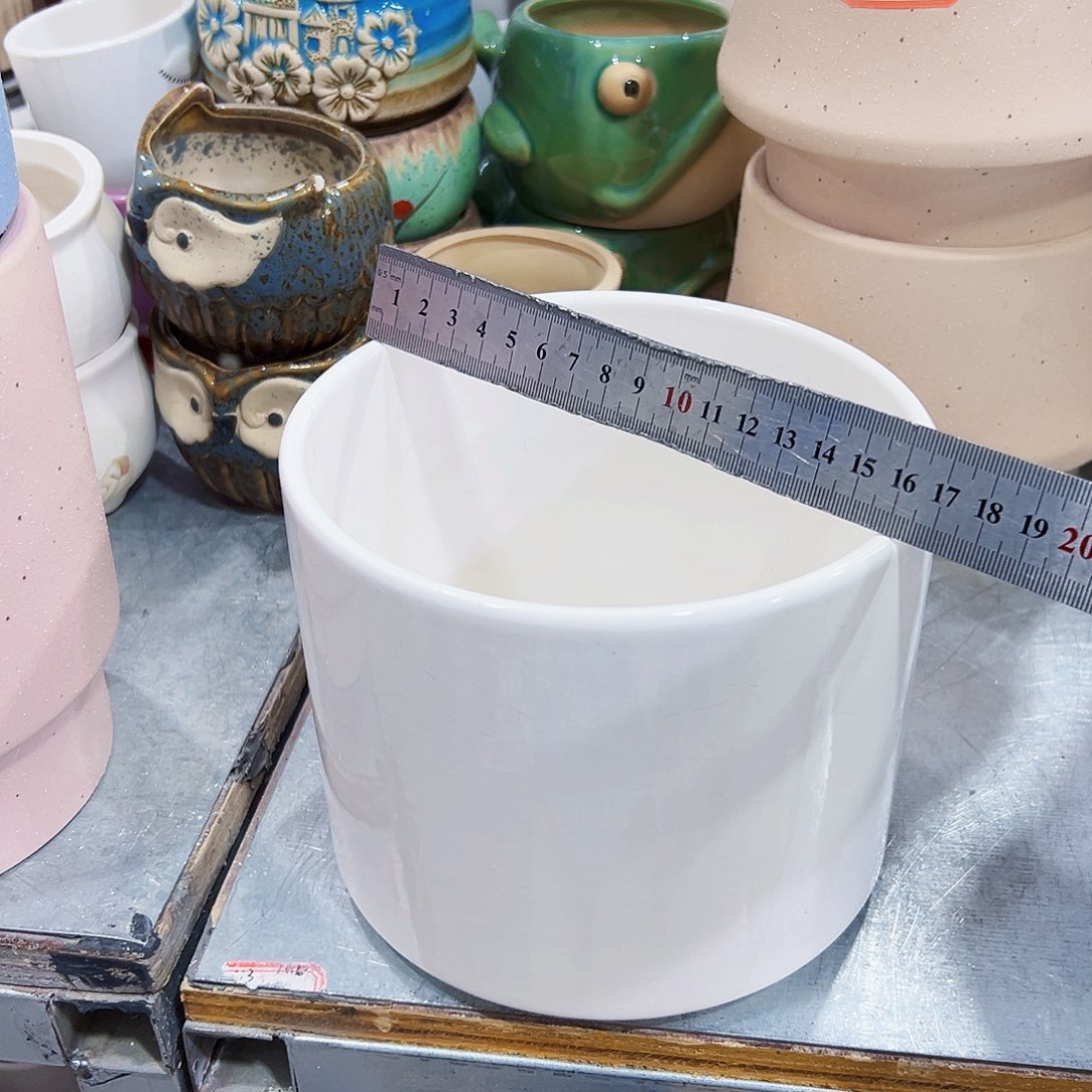 有孔，外贸尾单陶瓷花盆凑单10米包邮