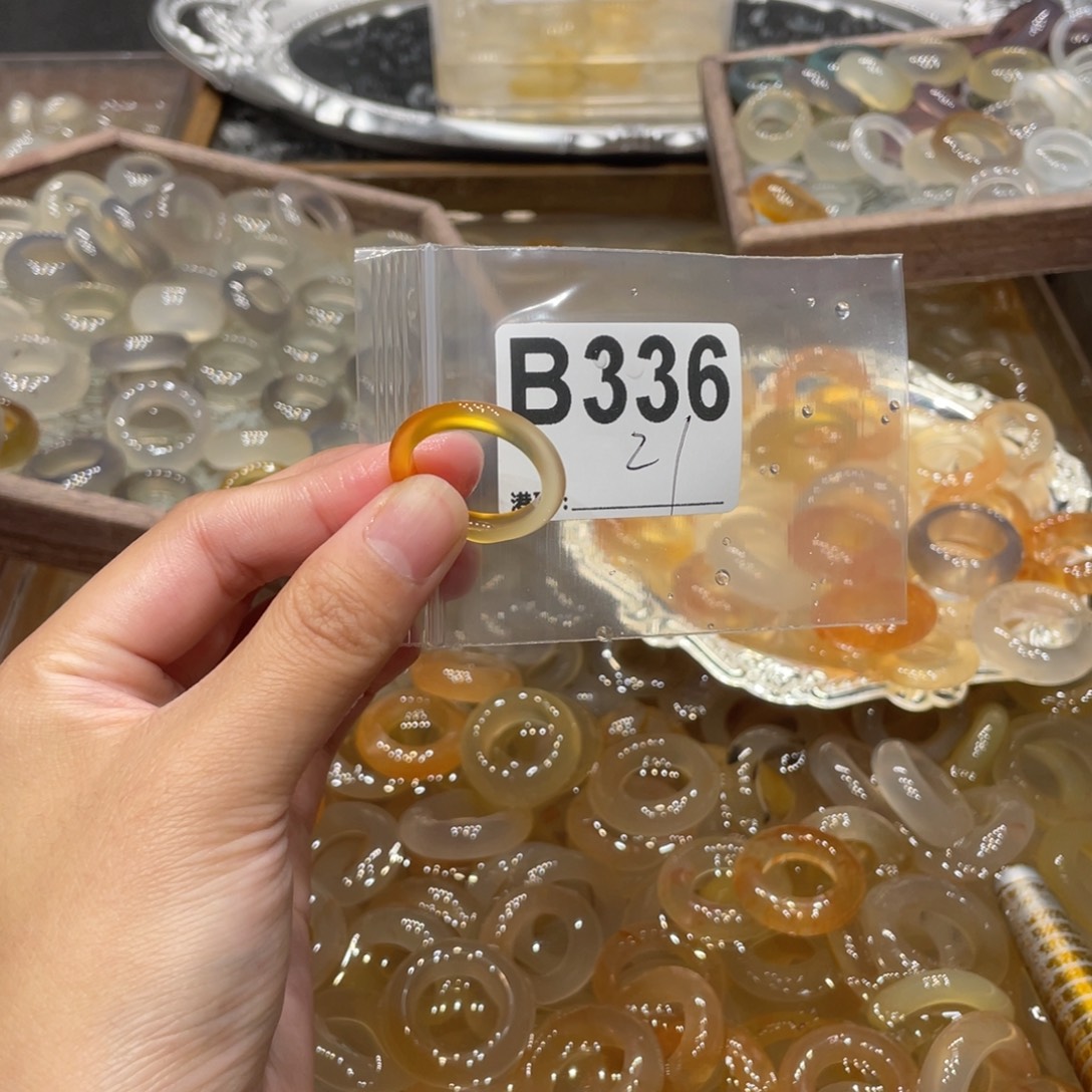 玛瑙/玉髓未镶嵌戒指336