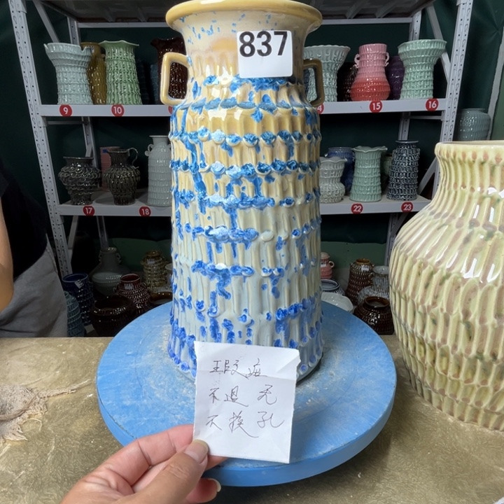 陶景德镇陶瓷花盆花器837