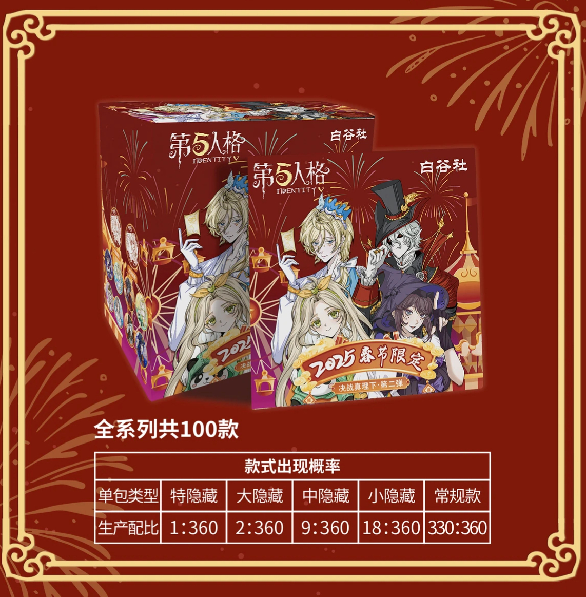 鹅宝拆卡【强娶转盘】白谷社第五人格二弹盲盒吧唧（默认代拆）