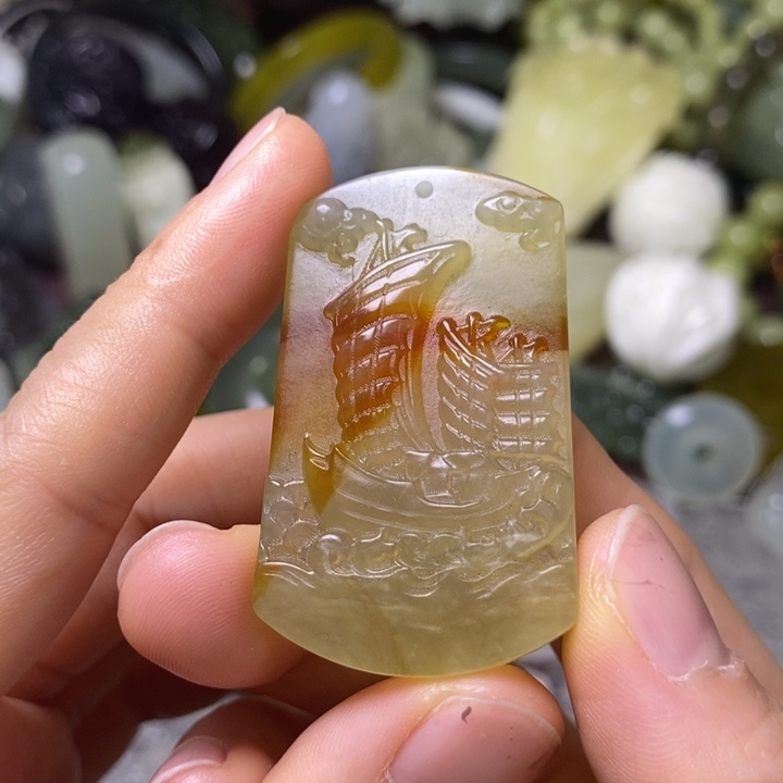 岫玉天然岫玉挂件未镶嵌