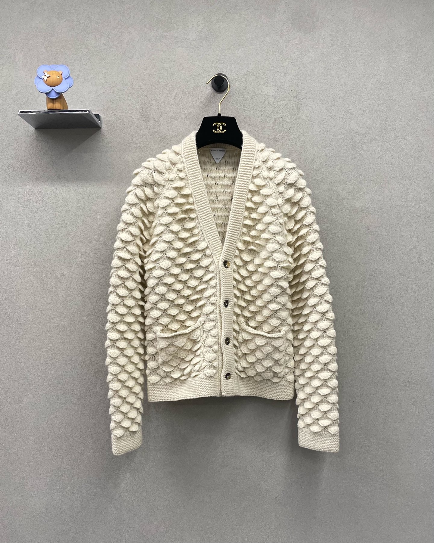 99新 BOTTEGA VENETA/葆蝶家 葆蝶家V领针织衫/尺码xs/UH003237