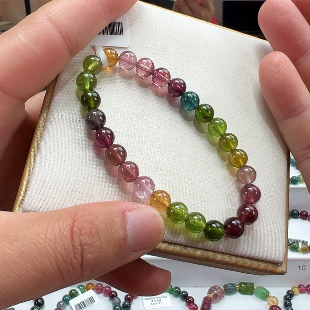 碧玺未镶嵌手串7mmmmmmmm