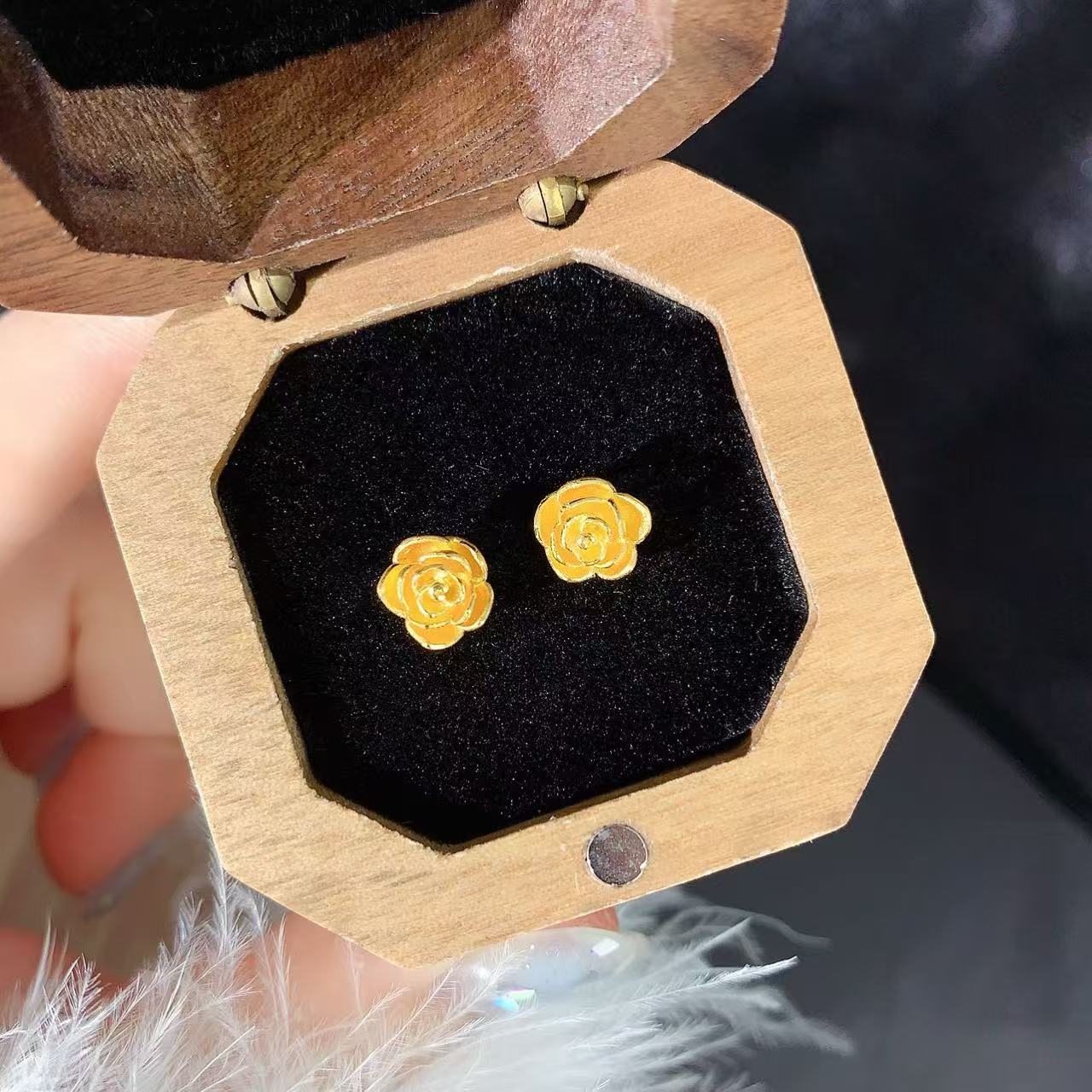 【伟新源】足金999 5G工艺 玫瑰直针2.48克