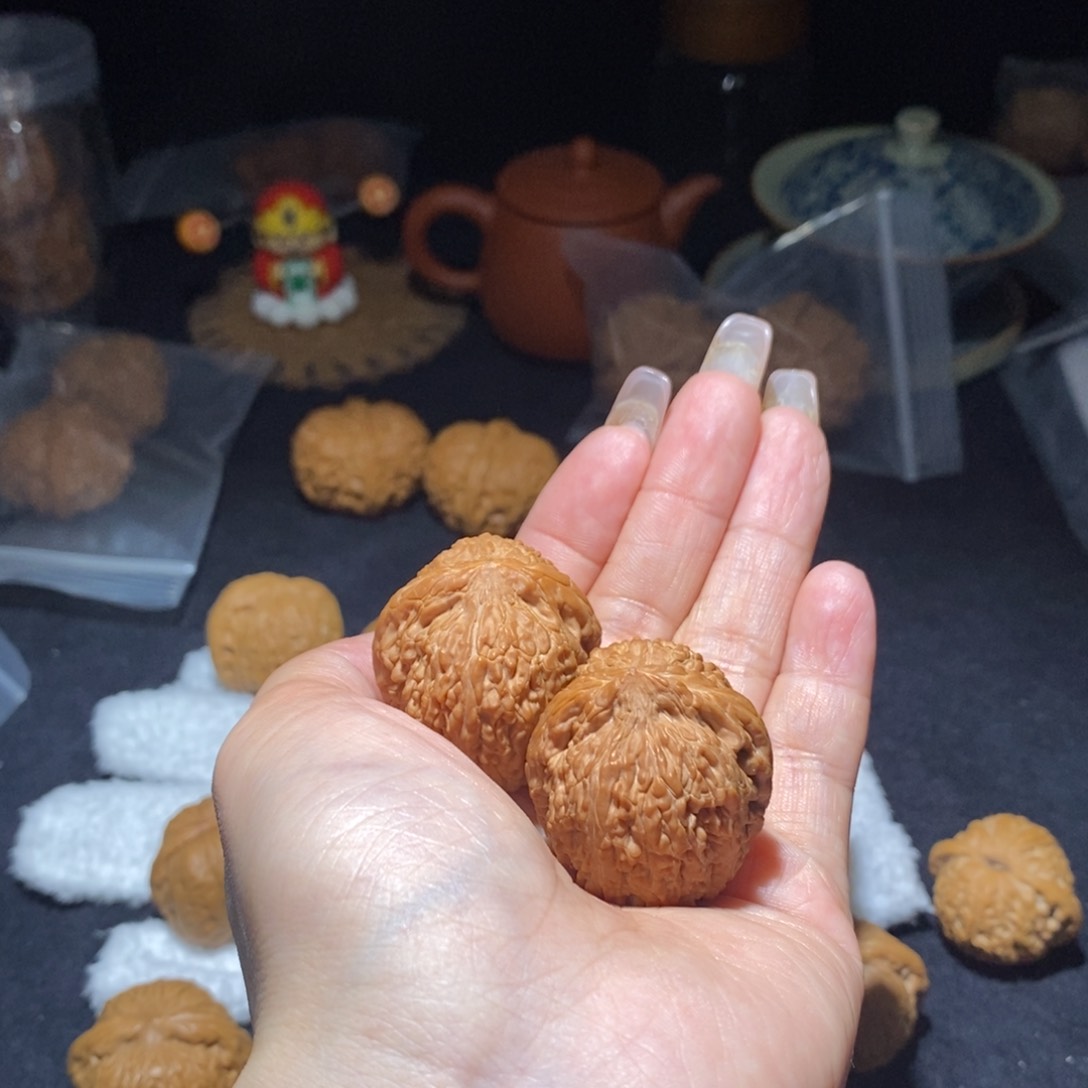 文玩核桃吊坠蒜头33+