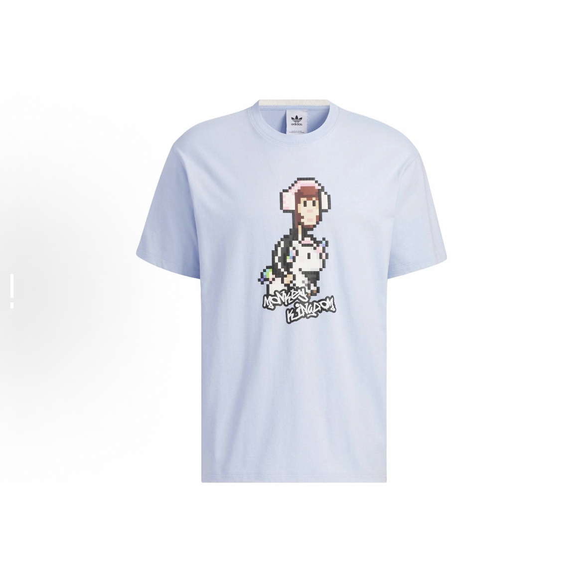 adidas originals卡通图案印花运动短袖 落肩袖T恤男女同款ip1799
